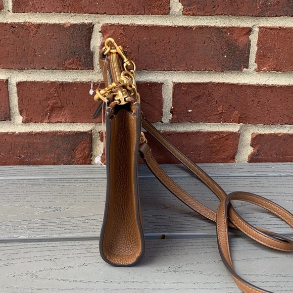 Tory Burch Carson Stripe Leather Crossbody Bag - Picture 5 of 12